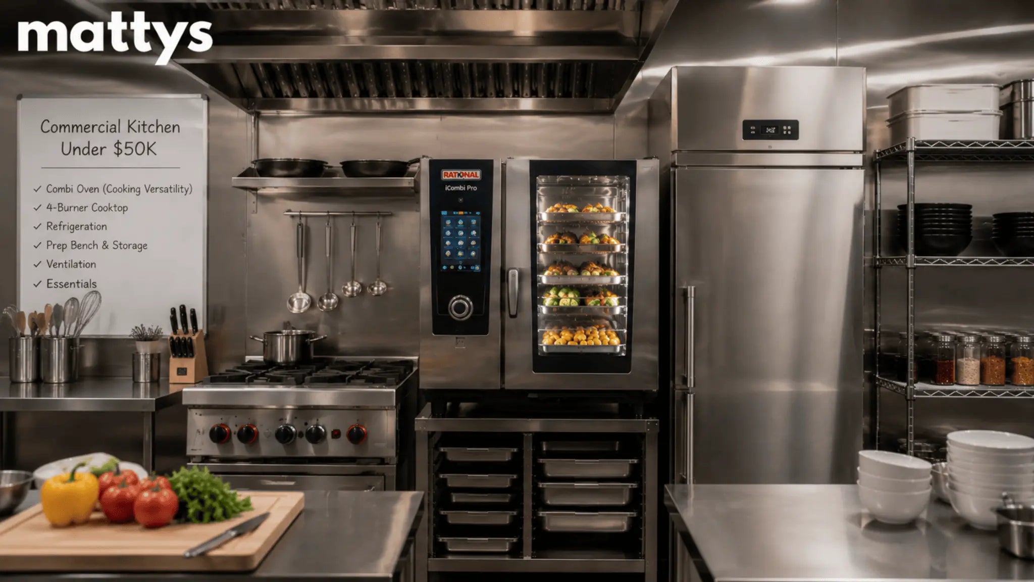 How to Set Up a Commercial Kitchen Under $50K: The Combi-First Approach Mattys