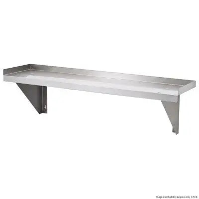 Stainless Steel & Shelving F.E.D. Solid Wallshelf - 0600-WS1 Mattys