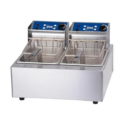 Bench Top Fryers Birko Fryer 1001002 Double 5L - 2x10 amp Mattys