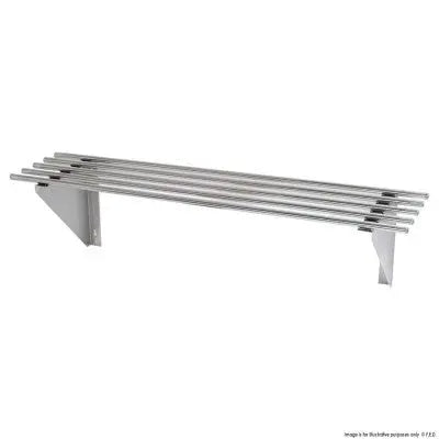 Stainless Steel & Shelving F.E.D. Modular systems 1500mm Pipe Wallshelf - 1500-WSP1 Mattys