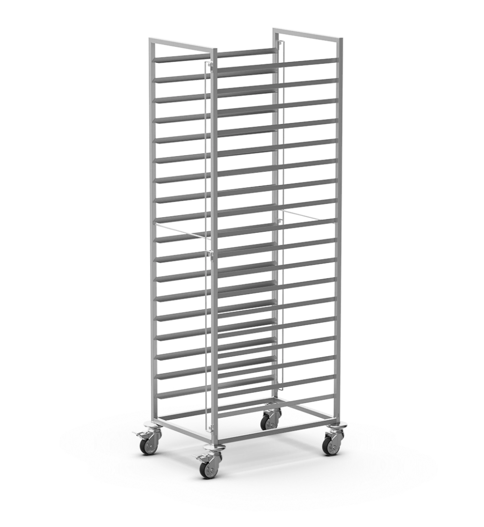 UNOX 20 Tray Stainless Steel Cooling Trolley (TR20SSADJ) β a commercial kitchen equipment accessory, supplied by Matty's.