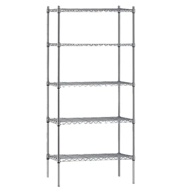 Shelving Atlas 5 Shelf Wire Shelving Kit 1520x455mm - 18607EPL5 Mattys