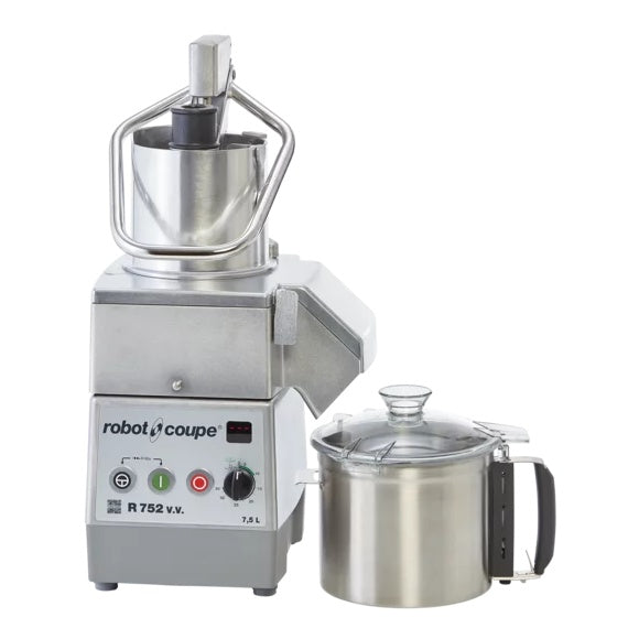 Robot Coupe Food Processor 7.5L 1500W Variable Speed Stainless Steel R752 V.V.