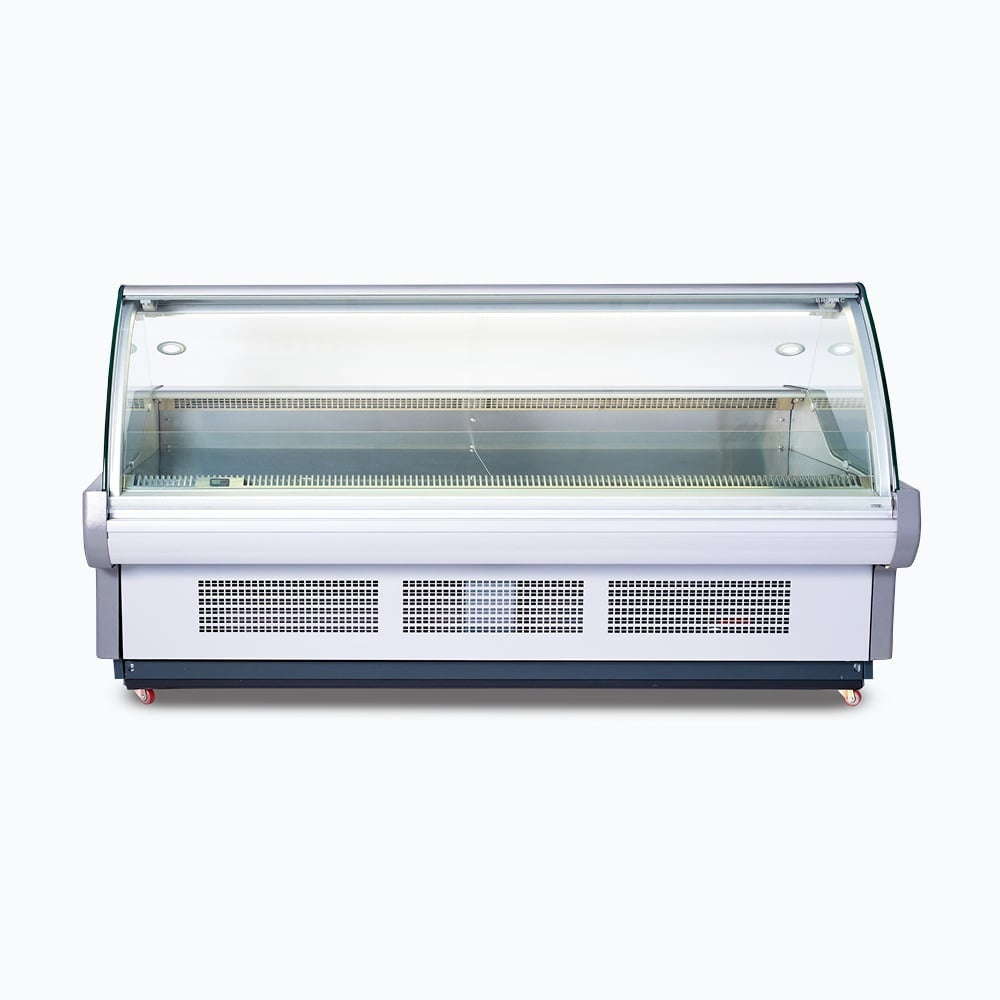 Bromic Curved Glass Deli Display - 2580mm 3335638