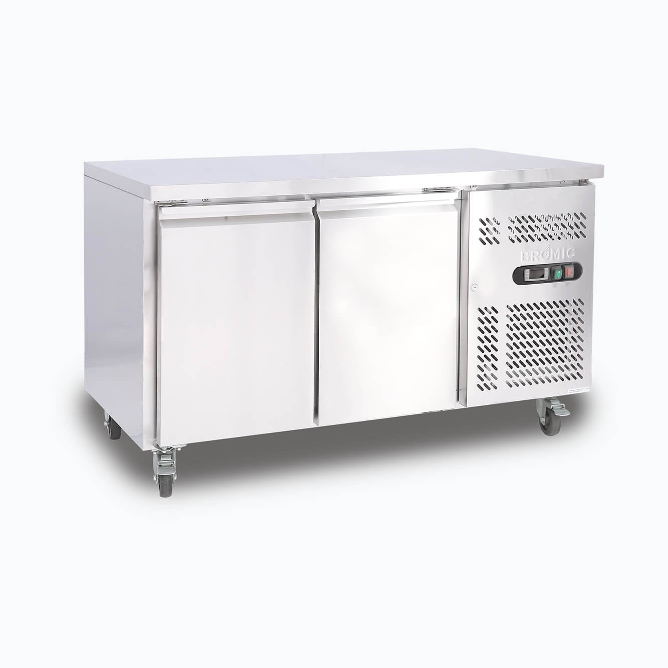 Bromic Under Bench Fridge - 282L - 2 Doors - Stainless Steel 3735204-NR