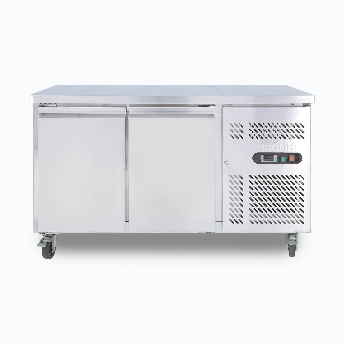 Bromic Under Bench Fridge - 282L - 2 Doors - Stainless Steel 3735204-NR