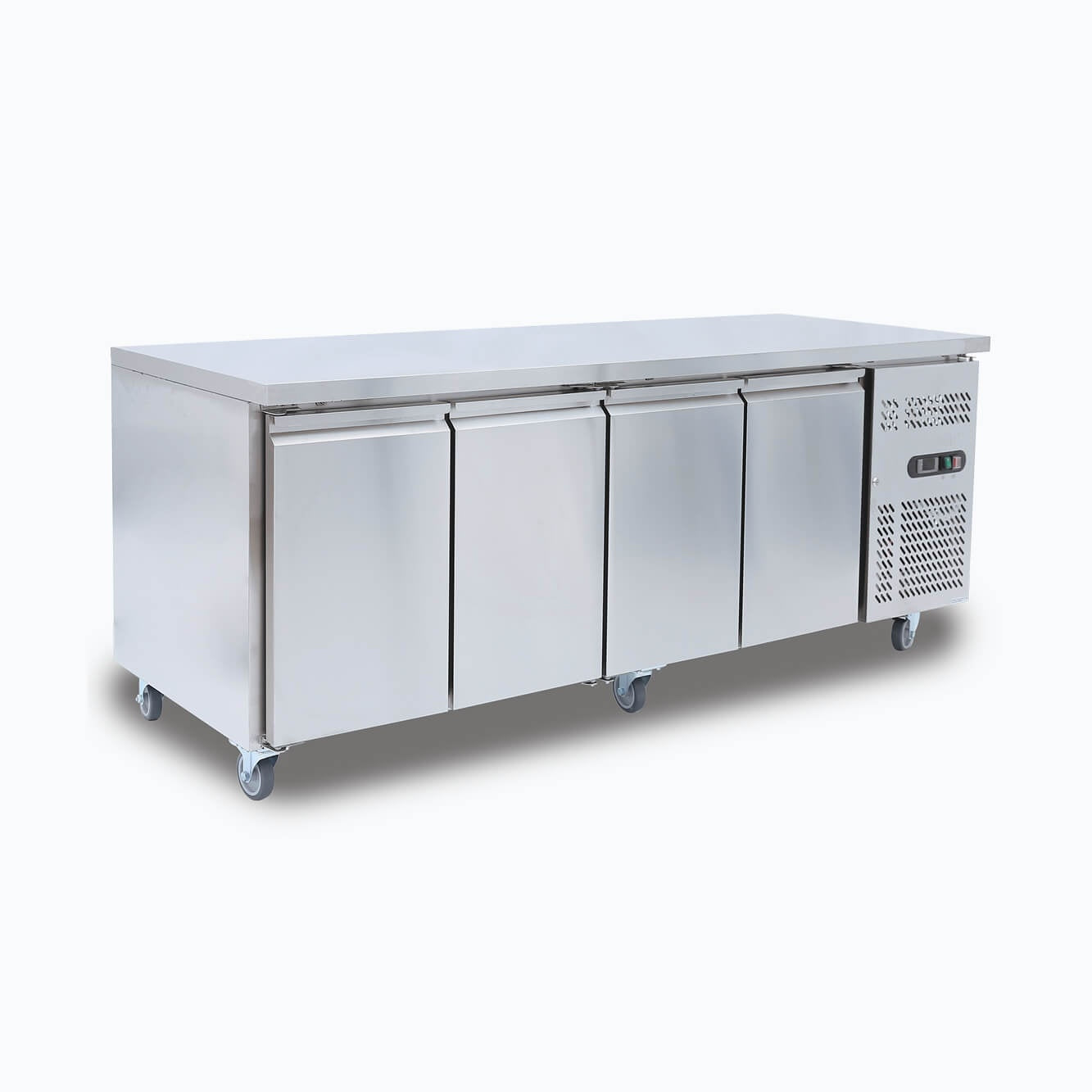 Bromic Under Bench Fridge - 553L - 4 Doors - Stainless Steel 3735209-NR