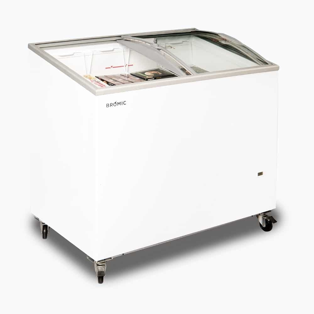 Bromic Display Chest Freezer - 264L - Curved Glass Top 3735302-NR