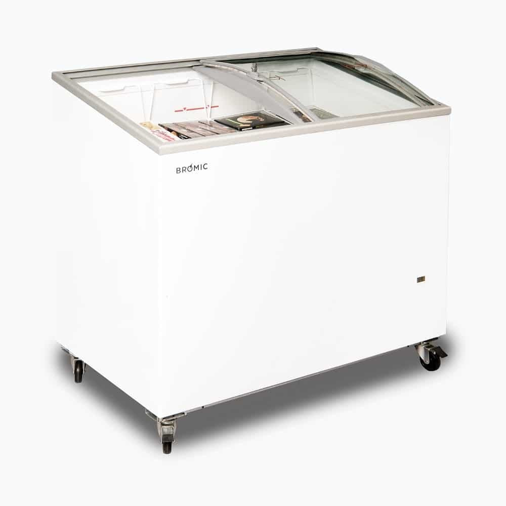 Bromic Display Chest Freezer - 264L - Curved Glass Top 3735302-NR