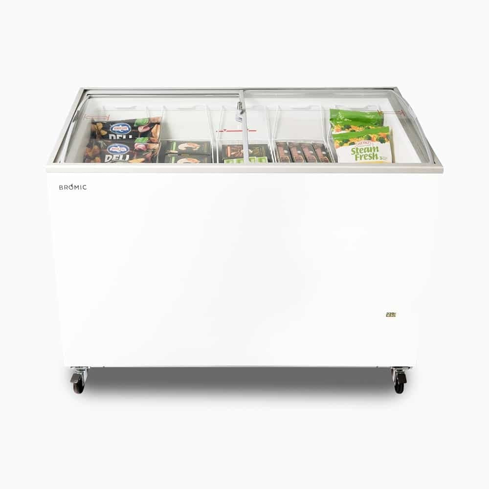 Bromic Display Chest Freezer - 352L - Curved Glass Top 3735303-NR