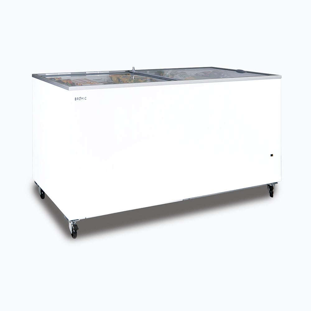 Bromic Display Chest Freezer - 670L - Flat Glass Top 3735305-NR