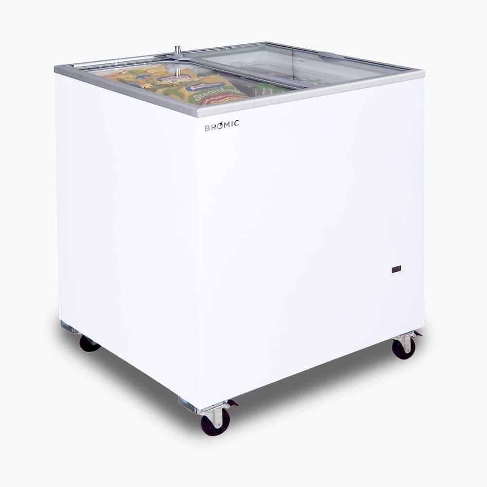 Bromic Display Chest Freezer - 191L - Flat Glass Top 3735308-NR