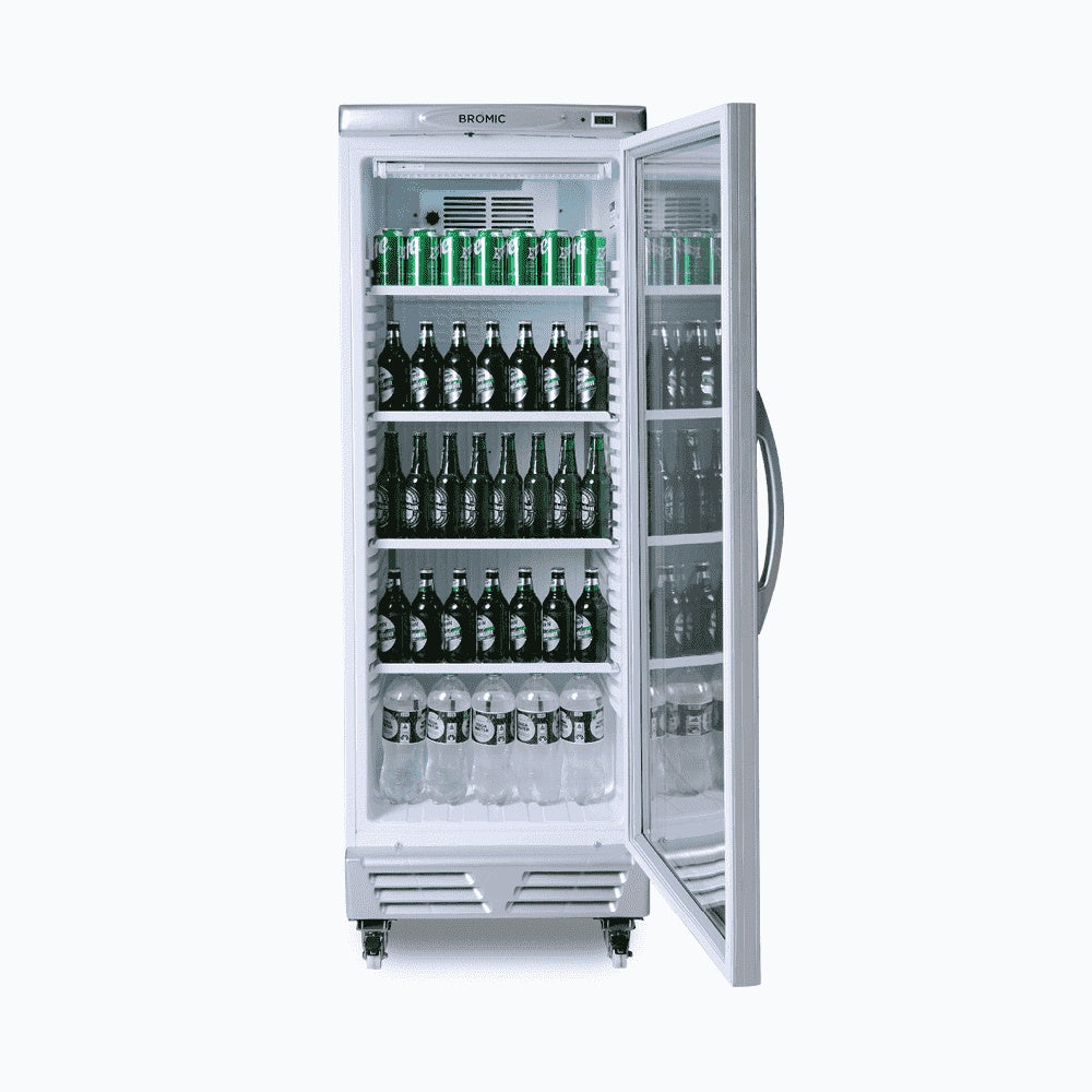 Bromic Upright Display Fridge - 290L - 1 Door - Flat Glass 3736034-NR