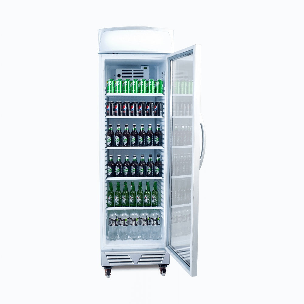 Bromic Upright Display Fridge - 372L - 1 Door - Flat Glass - Lightbox 3736036-NR