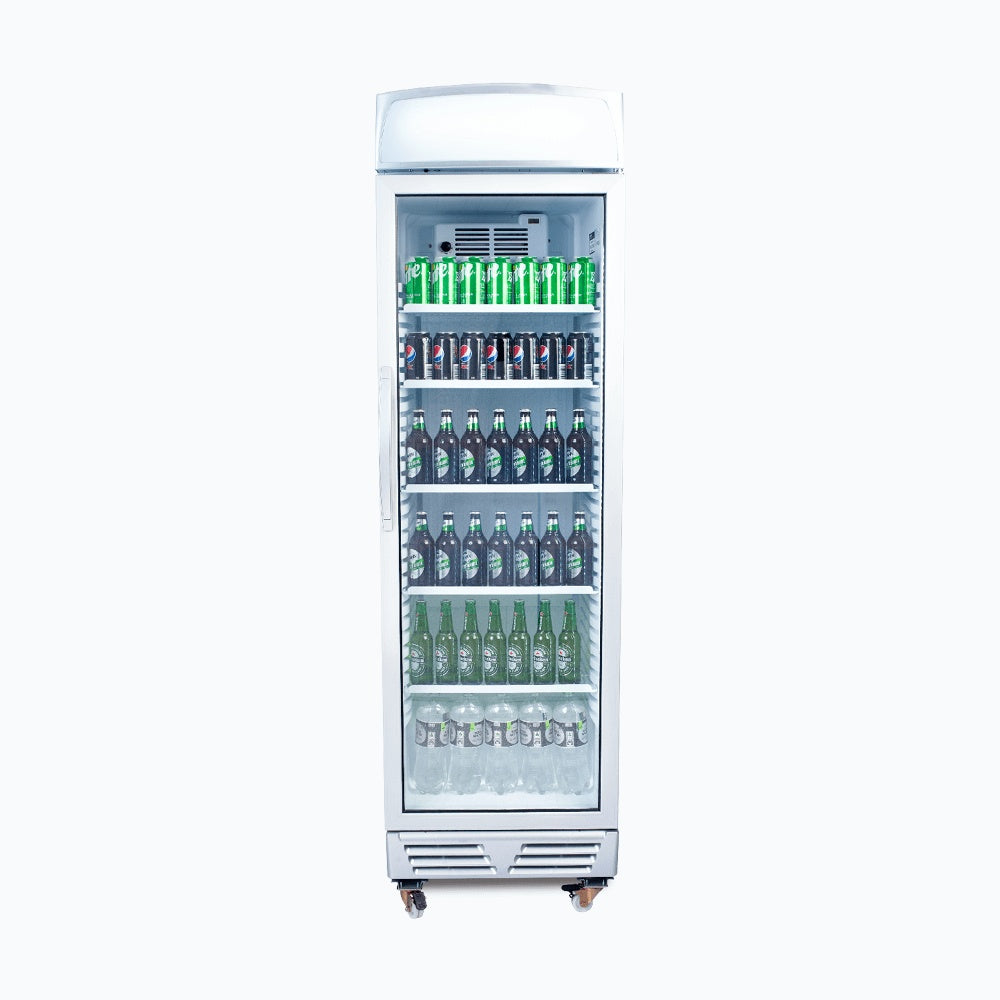 Bromic Upright Display Fridge - 372L - 1 Door - Flat Glass - Lightbox 3736036-NR