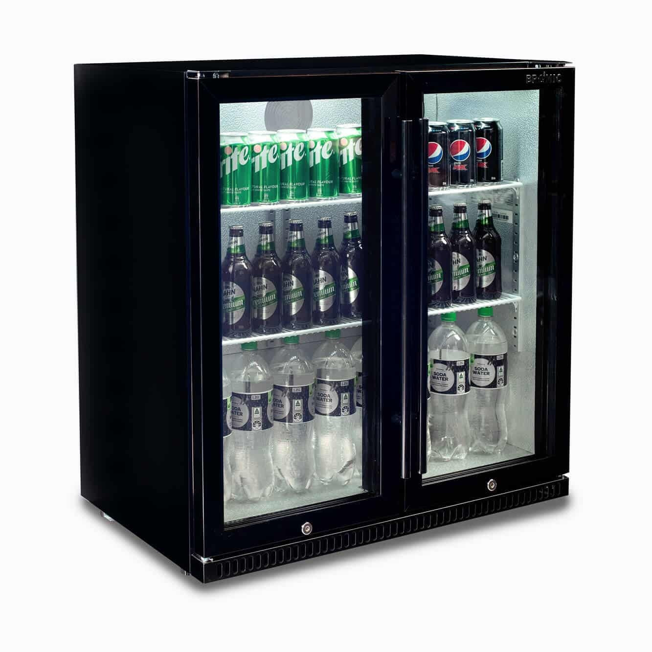 Bromic Back Bar Fridge - 190L - 2 Doors - Hinged 3736071-1