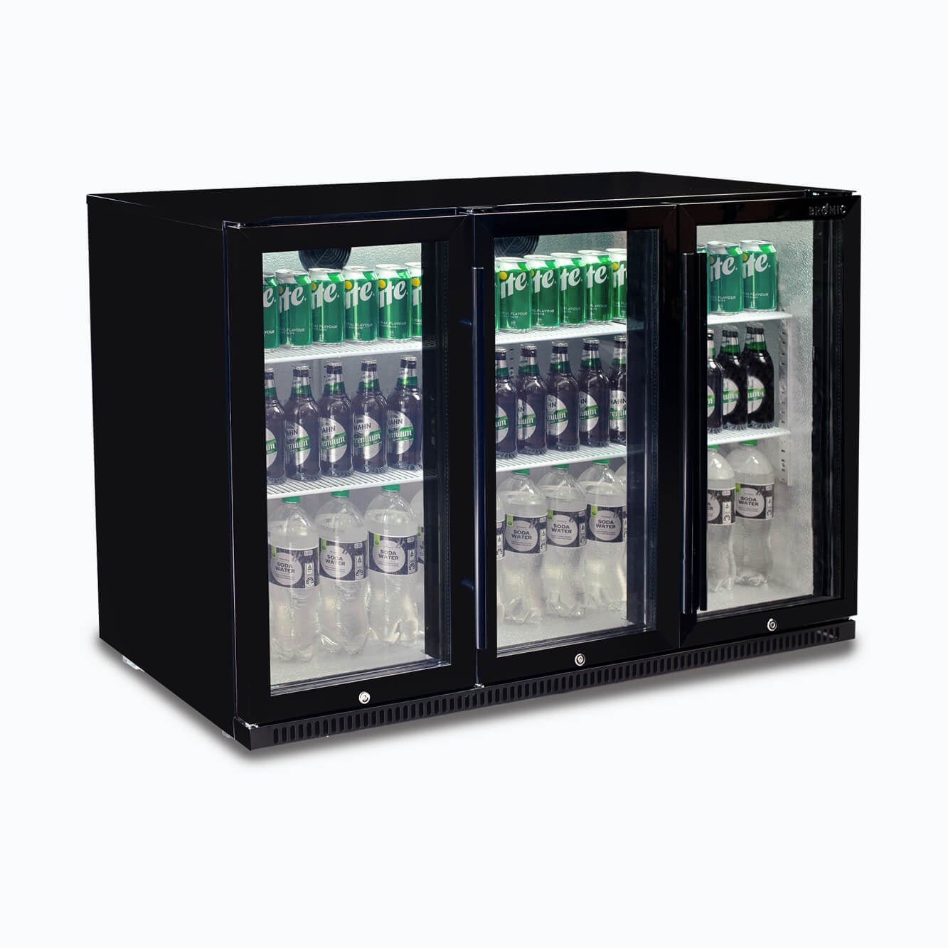 Bromic Back Bar Fridge - 307L - 3 Doors - Hinged 3736073-1