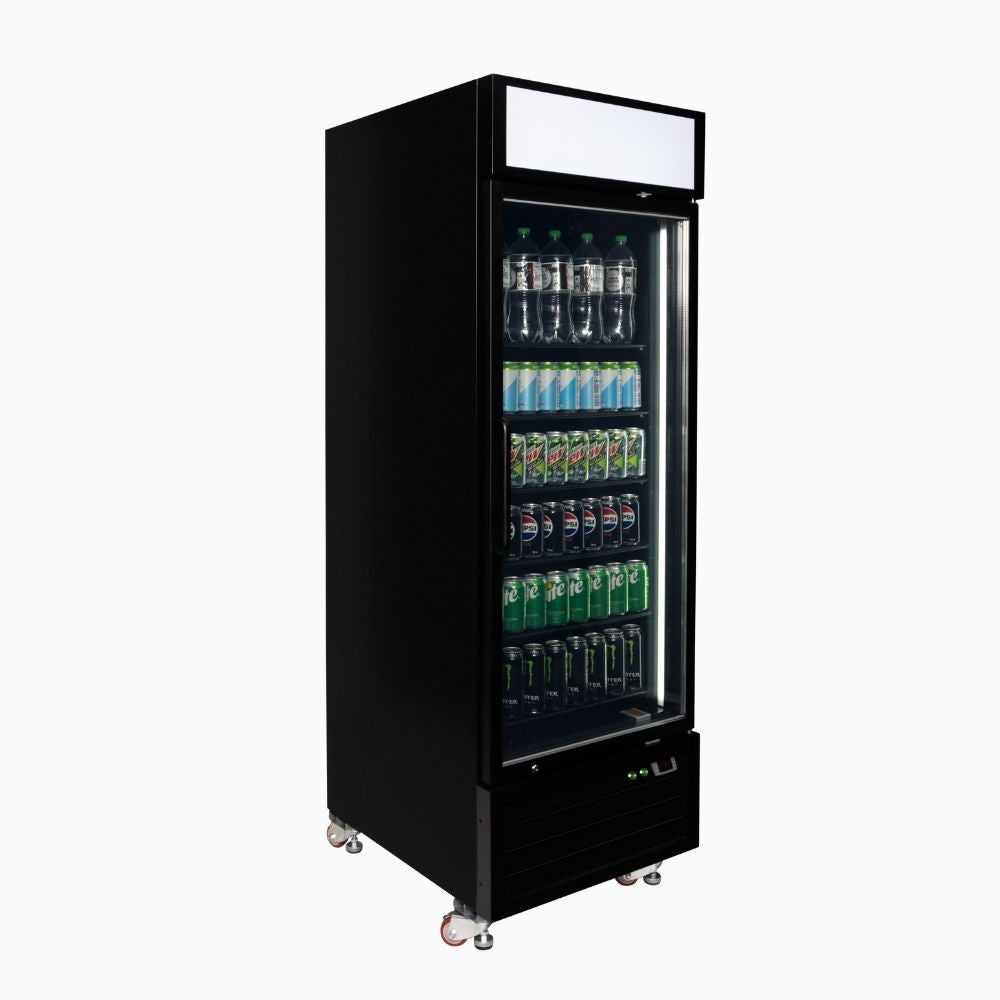 Bromic Upright Display Fridge 546L - 1 Door - Flat Glass - Lightbox 3736260-NR