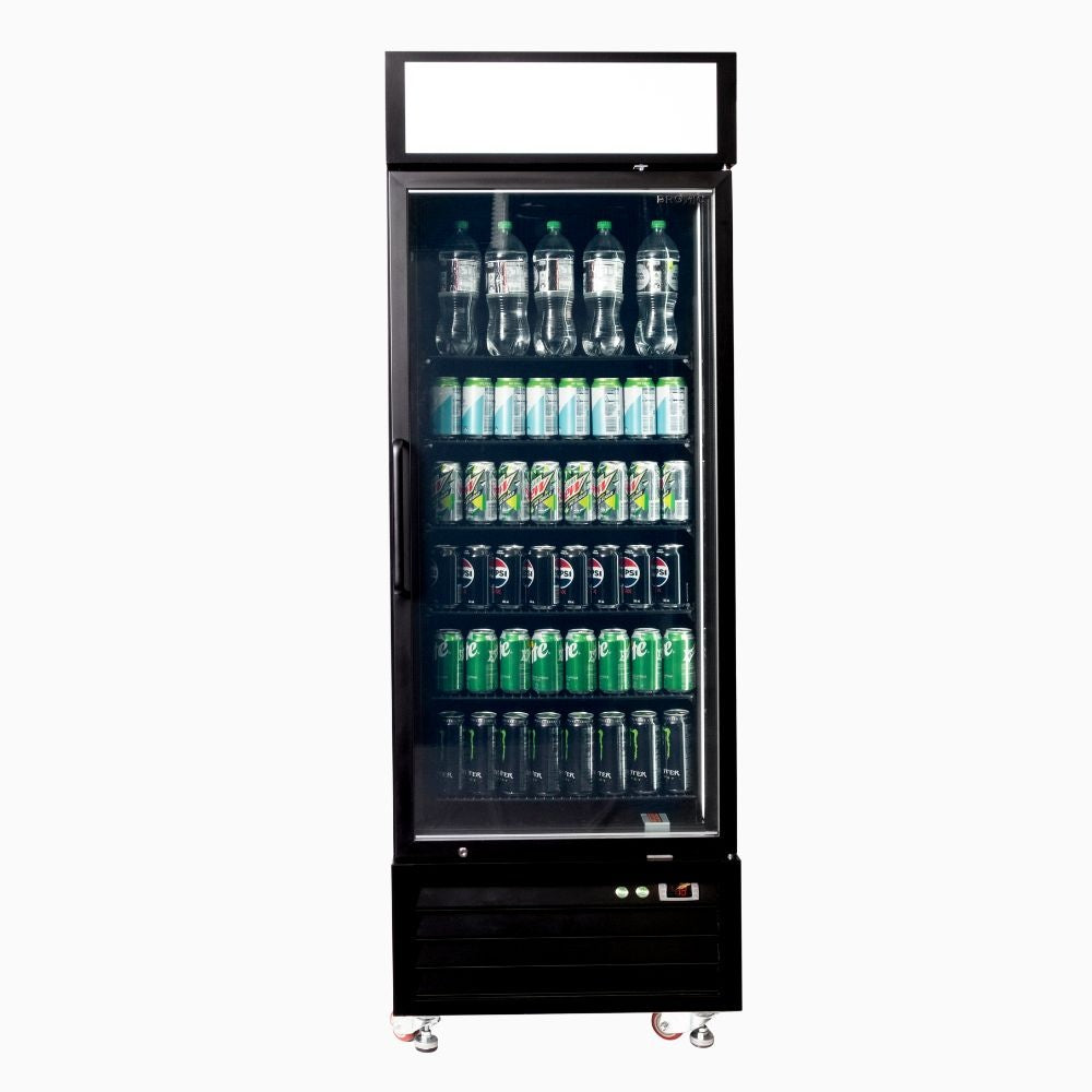 Bromic Upright Display Fridge 546L - 1 Door - Flat Glass - Lightbox 3736260-NR