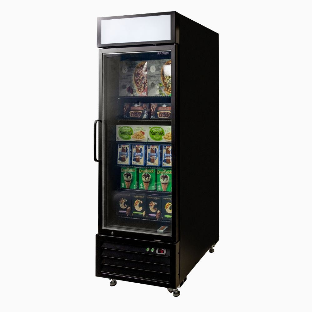 Bromic Upright Display Freezer 546L - 1 Door - Flat Glass - Lightbox 3736263-NR