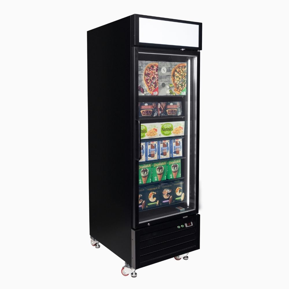 Bromic Upright Display Freezer 546L - 1 Door - Flat Glass - Lightbox 3736263-NR