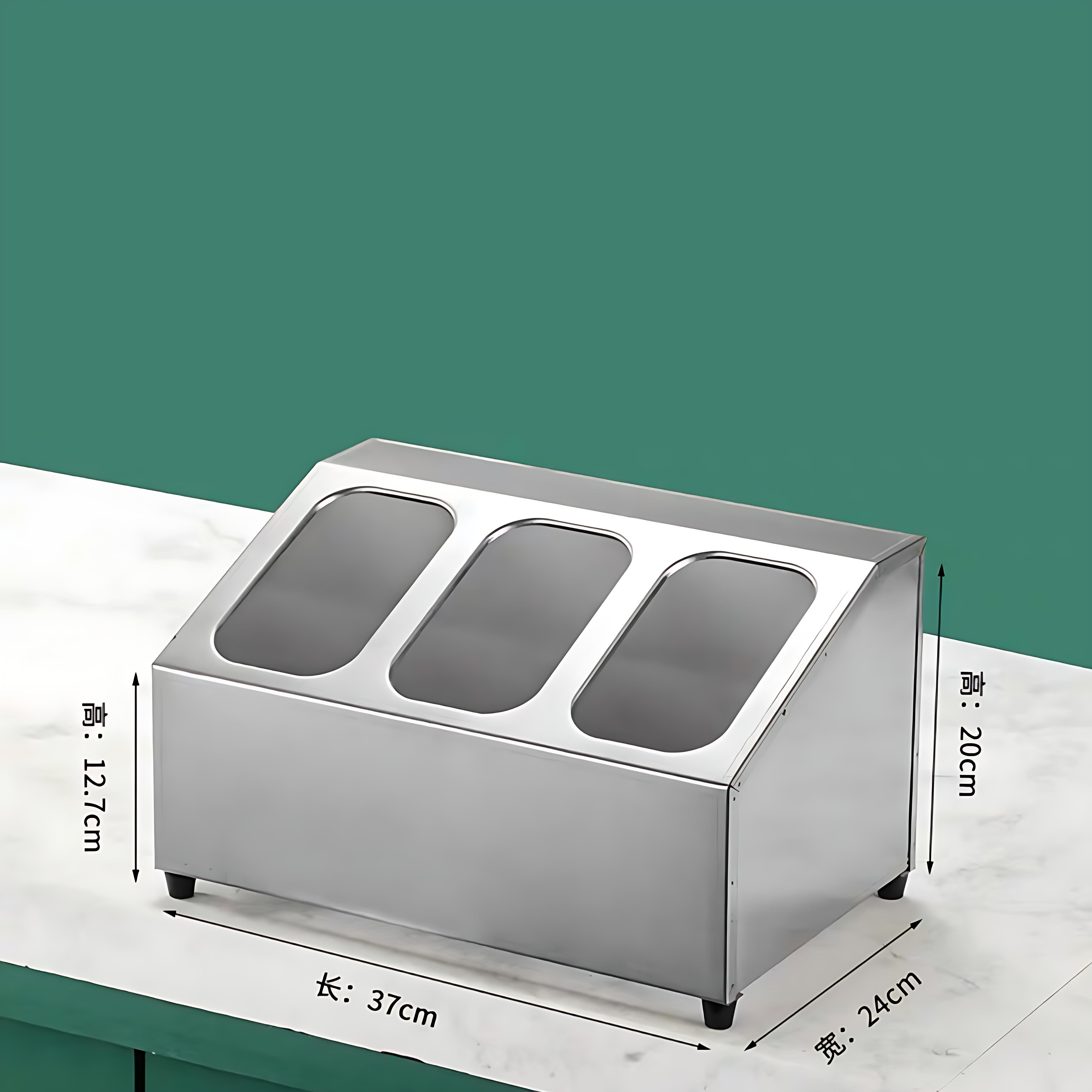 brand-kitchen-knock KitchenKnock 402960 stainless steel GN pan stand single row 3 x Kitchen Knock