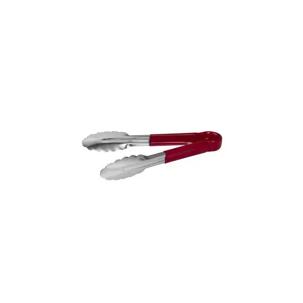brand-trenton Trenton -48009-R Colour Coded Tong PVC Coated Handle 230mm Red Stainless Steel, One Piece - 48009-R Trenton