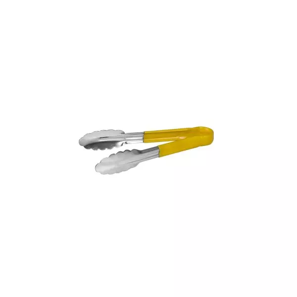 brand-trenton Trenton -48009-Y Colour Coded Tong PVC Coated Handle 230mm Yellow Stainless Steel, One Piece - 48009-Y Trenton