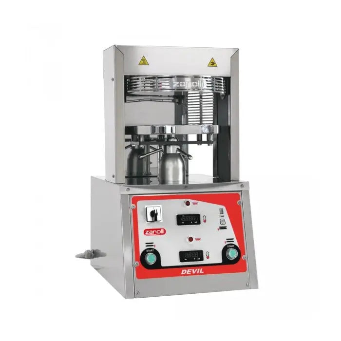 Dough Rollers Zanolli Devil 45 Heated Pizza Former with 450mm Plates - 4FD4504 Mattys