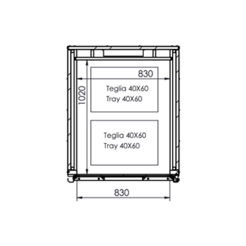 Zanolli Celle Rotor Wind CL-1P-2C - 40X60 Roll-In Single Door Proving Chamber | Fits 2 X Single Trolleys | 400 X 600 Tray 7RWB100 Mattys