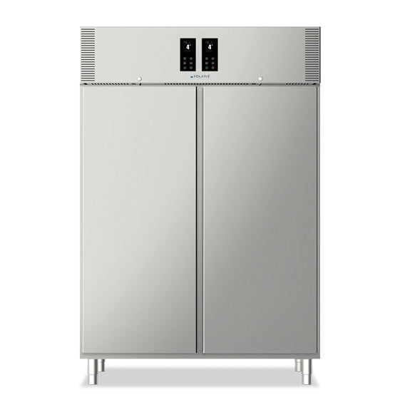 POLARIS A70/70 TNN BT 980L CAPACITY TWO DOOR SPLIT SYSTEM REFRIGERATED CABINET | SELF CONTAINED | -2°C TO +8°C | -15°C TO -25°C Mattys
