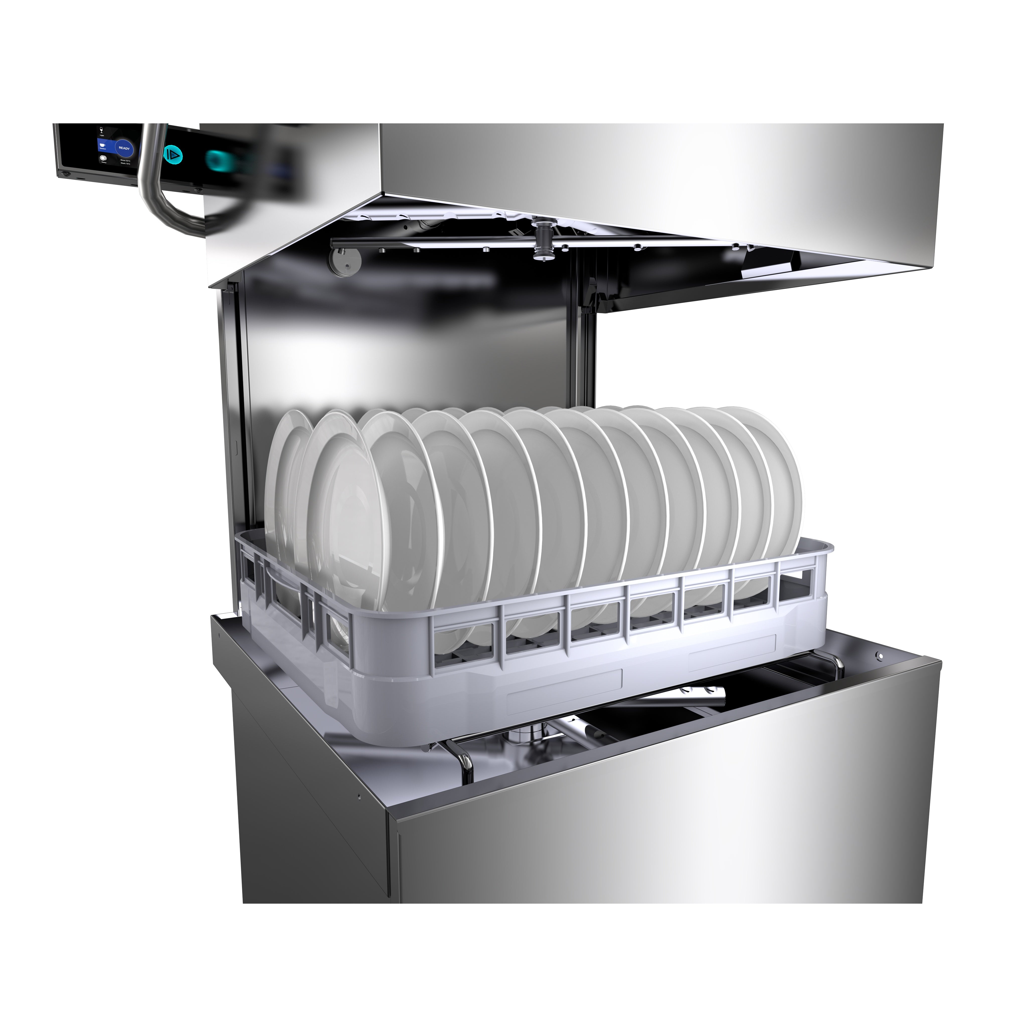Washtech Professional High Capacity Passthrough Dishwasher with Heat Recovery Unit 600mm Rack ALC