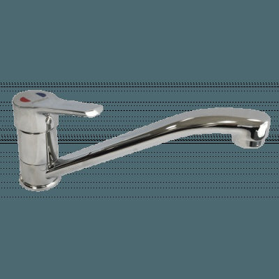 Dishwashing Acqualine Deck Mount Flick Mixer, 200mm Swing Spout - AQD5200 Mattys