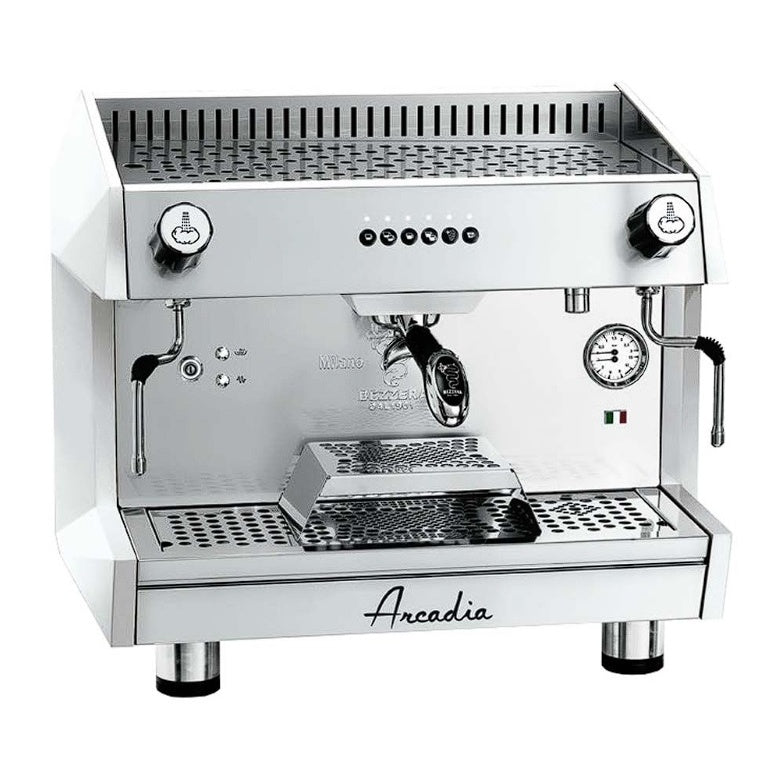 F.E.D. BEZZERA ARCADIA-G1 ARCADIA Professional Espresso Coffee Machine SS Polish White 1 Group Mattys