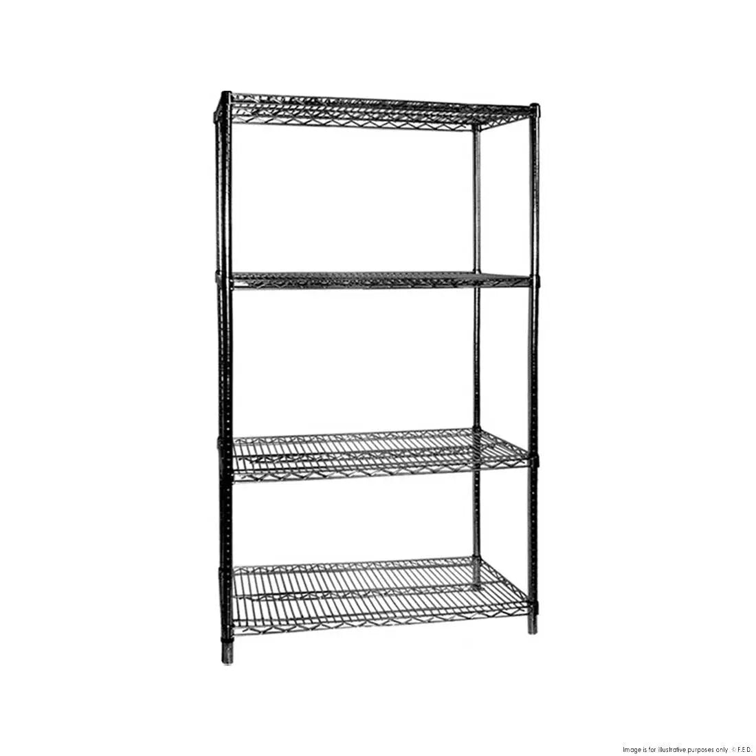 F.E.D Stainless Shelving B24/54 Four Tier Shelving - 610 mm deep x 1880 high x 1372 width - B24/54-3 Mattys