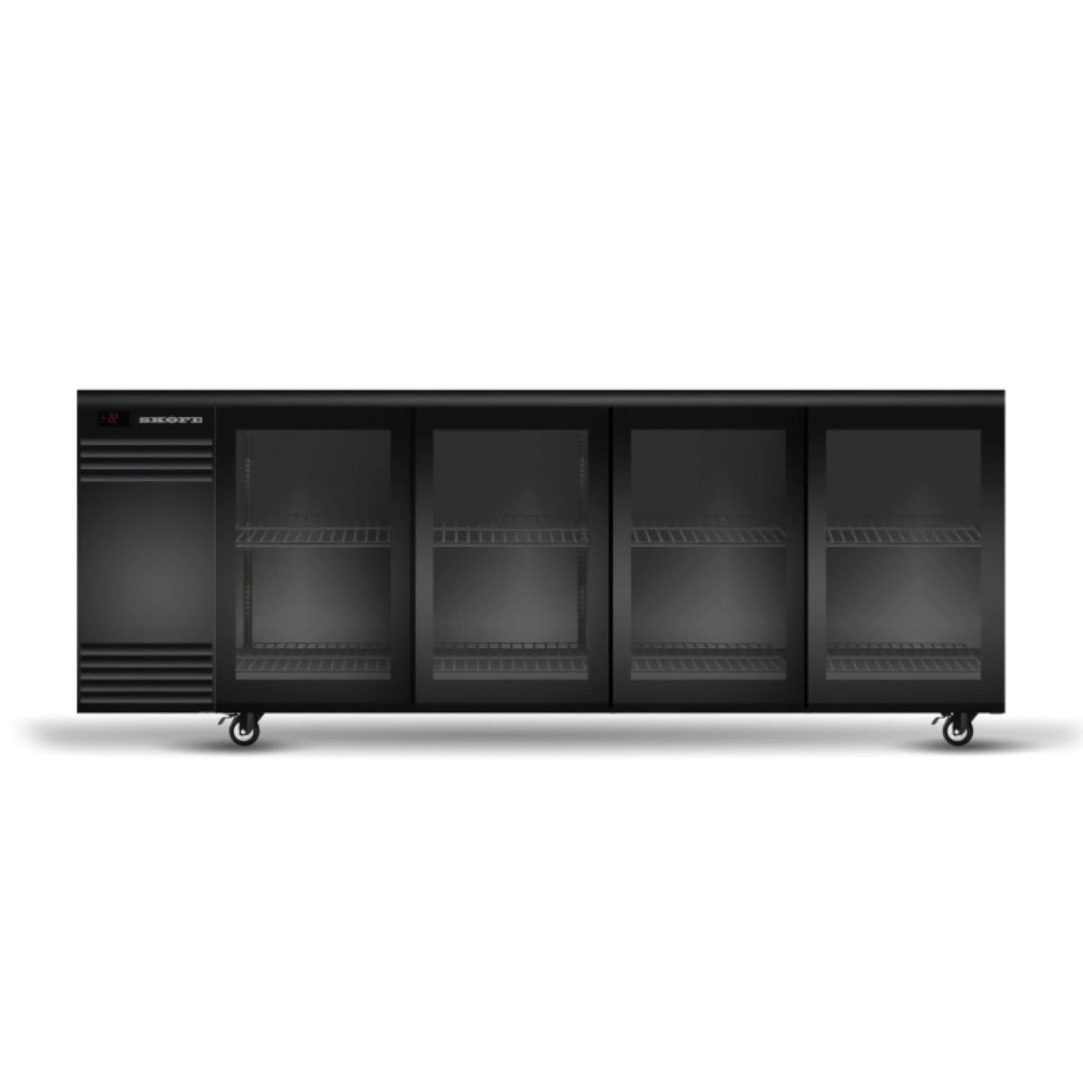 Skope BackBar N BB.4.GSL 4 Glass Sliding Door Fridge Mattys