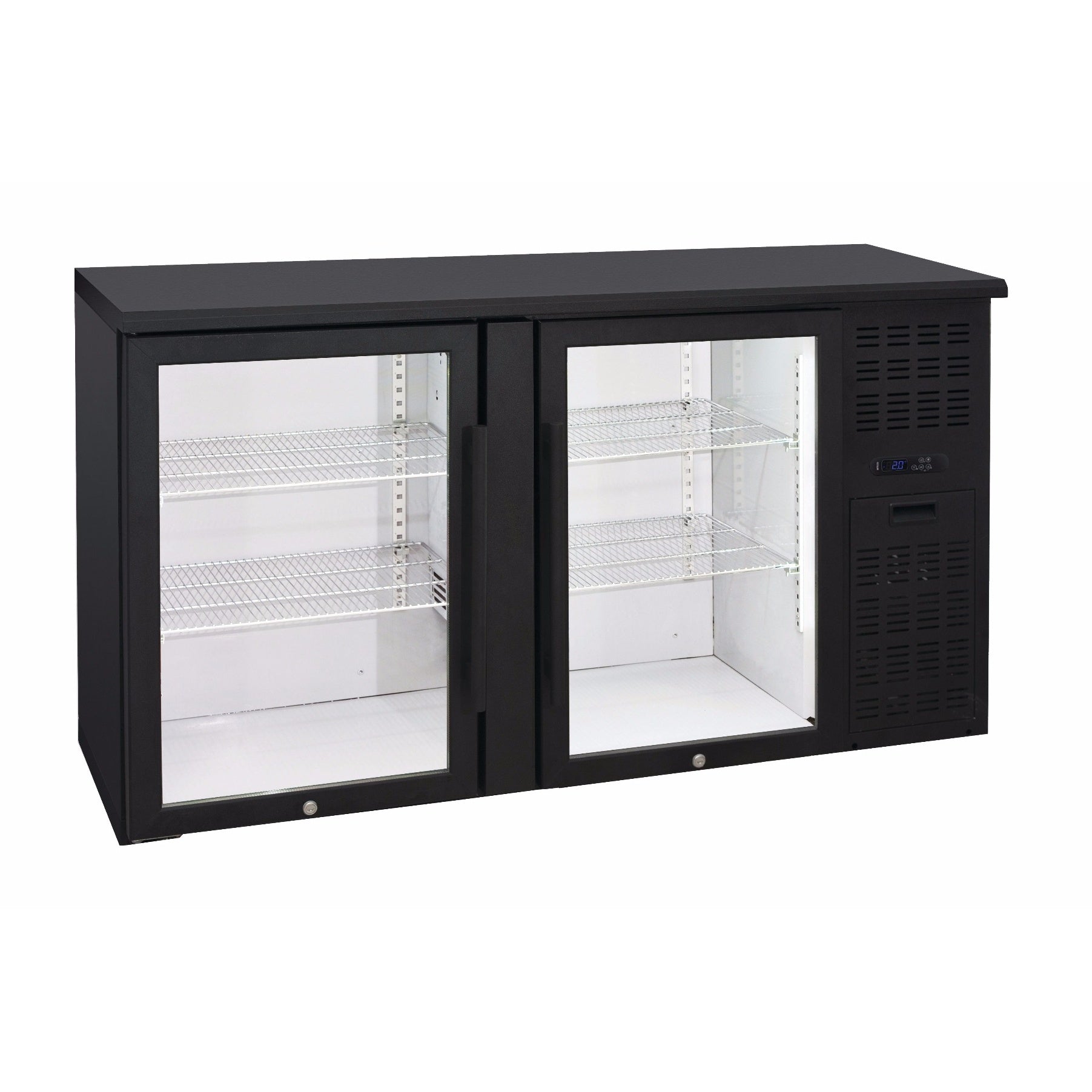 Anvil Two Door Glass Backbar Fridge - BBZ0200 Mattys