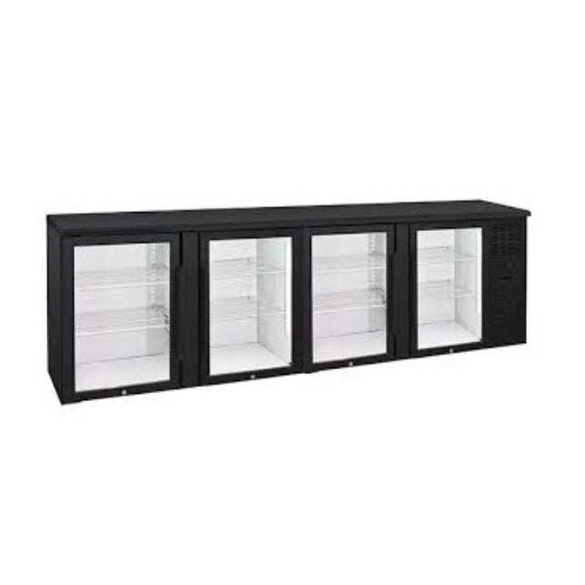 Anvil Four Door Glass Backbar Fridge - BBZ0400 Mattys