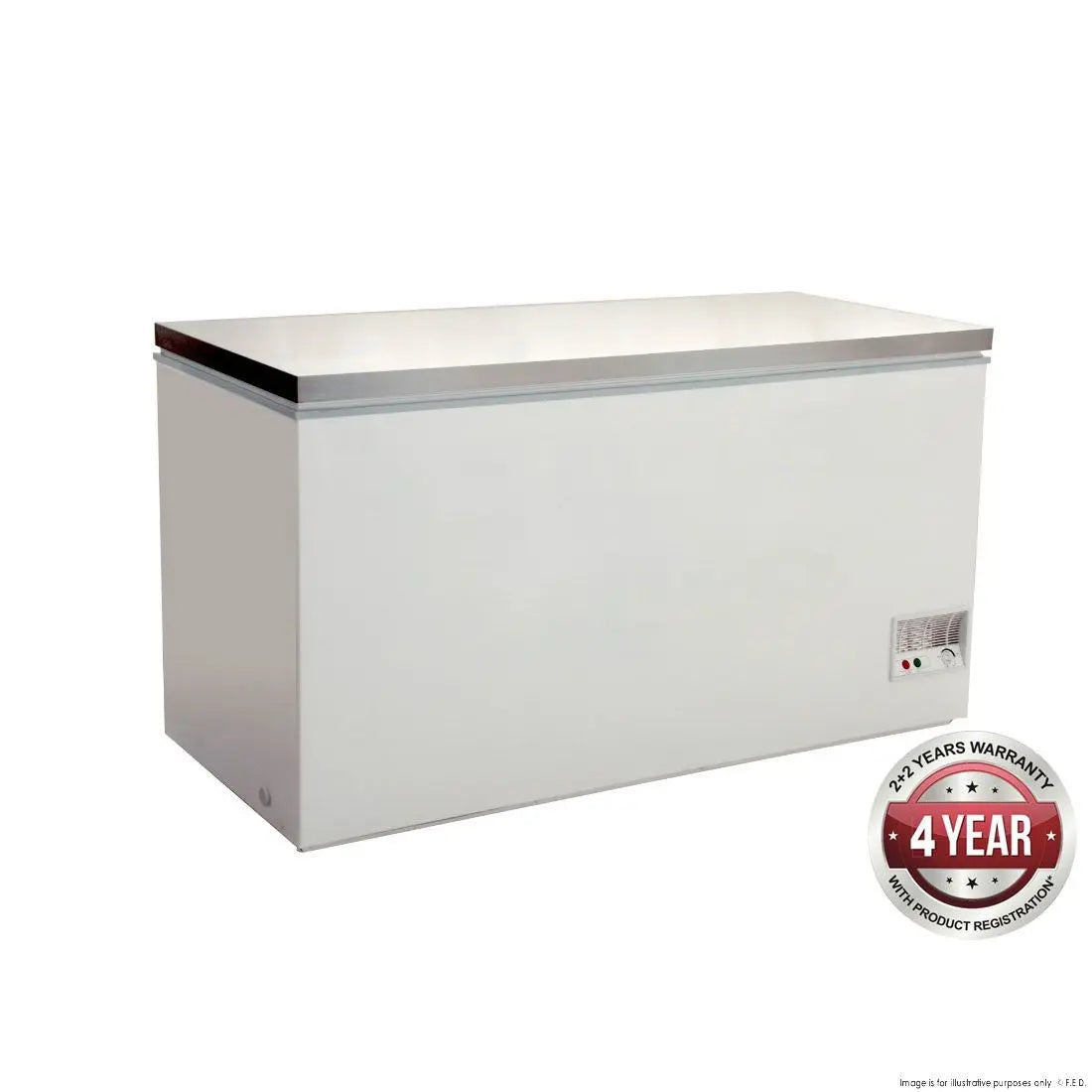 F.E.D. Temperate Thermaster Commercial Chest Freezer w/ S/S lids 466L - BD466F Mattys