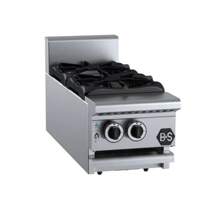 Cook Tops B+S Black Boiling Tops Two Burner Bench Mounted - BT-SB2BM Mattys
