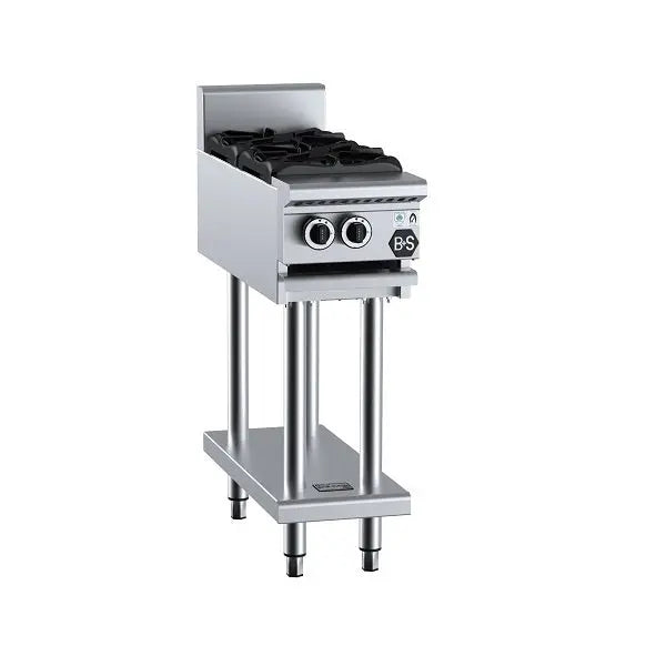 Cook Tops B+S Black Gas Two Burner Boiling on Leg Stand - BT-SB2 Mattys