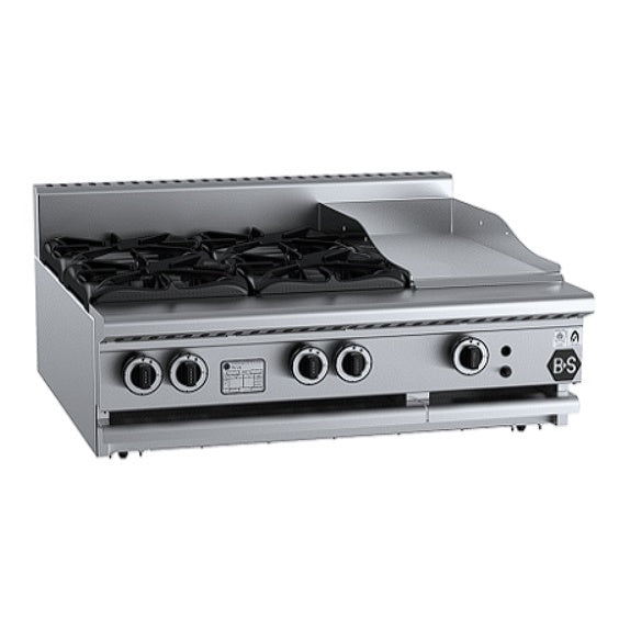 B+S COMMERCIAL KITCHENS - Combination Top-BT-SB4-GRP3BM Mattys