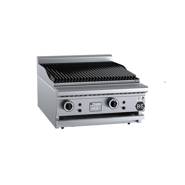B+S Black CBR-6BM Gas Char Broiler 600mm - Bench Mounted Mattys