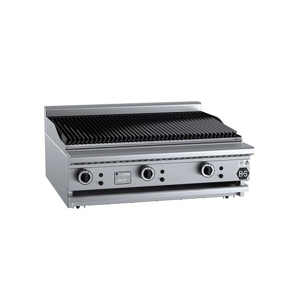 B+S Black CBR-9BM Gas Char Broiler 900mm - Bench Mounted Mattys