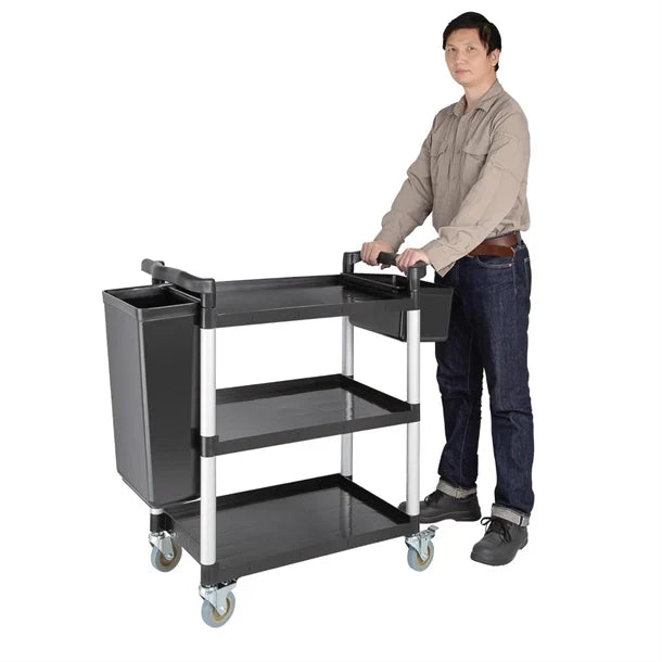 Stainless Steel & Shelving Vogue Polypropylene Mobile Trolley Small - CF101 Vogue