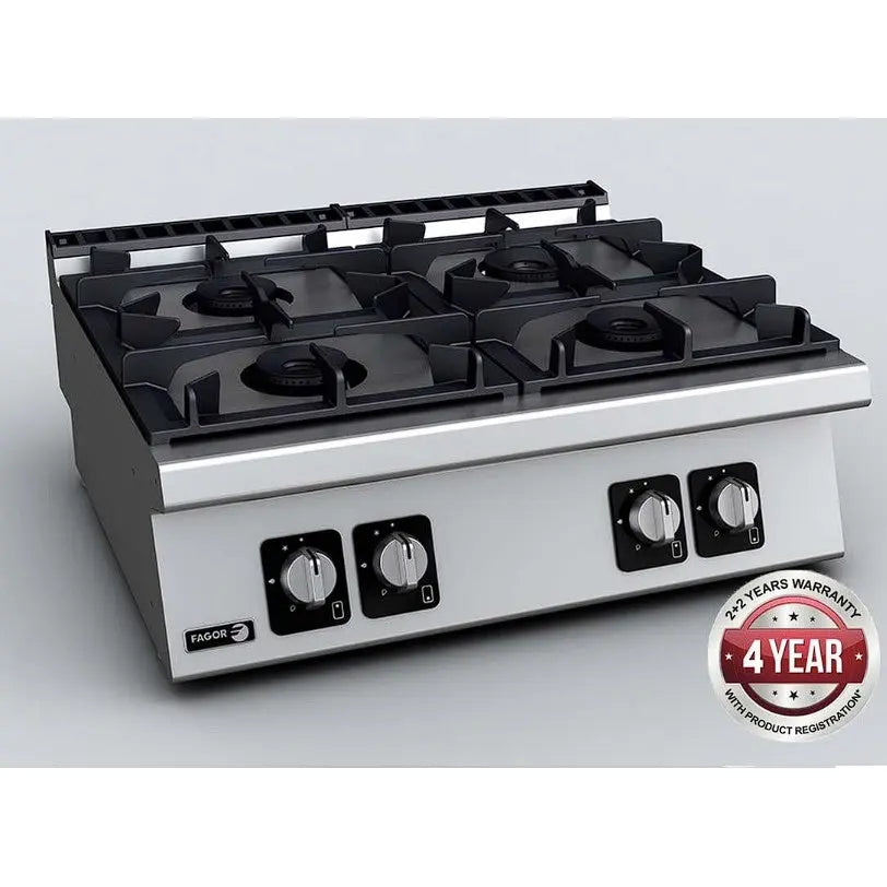 Cook Tops F.E.D. Fagor Kore 700 Series Bench 4 Gas Burners CG740H Mattys