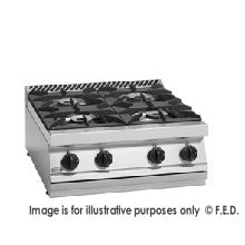 Cook Tops F.E.D. Fagor 700 series natural gas 4 burner SS boiling - CG7-40H Mattys