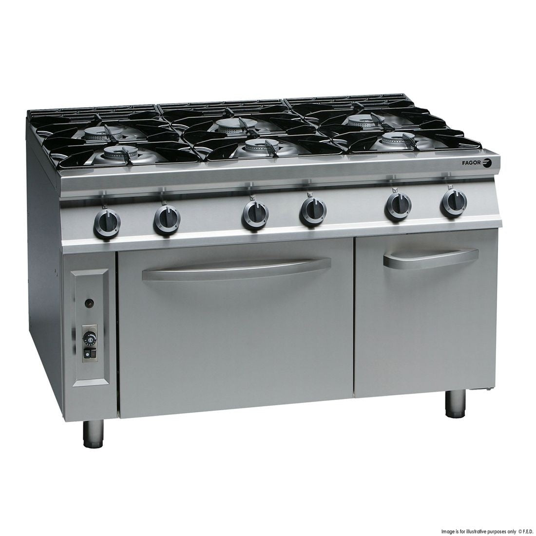 Cook Tops F.E.D. Fagor 900 series natural gas 6 burner - CG9-61H Mattys