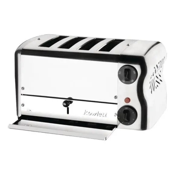 Benchtop Rowlett Esprit 4 Slot Toaster Chrome with Elements & Sandwich Cage - CH181-A Mattys