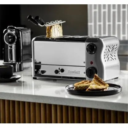 Benchtop Rowlett Esprit 4 Slot Toaster Chrome with Elements & Sandwich Cage - CH181-A Mattys